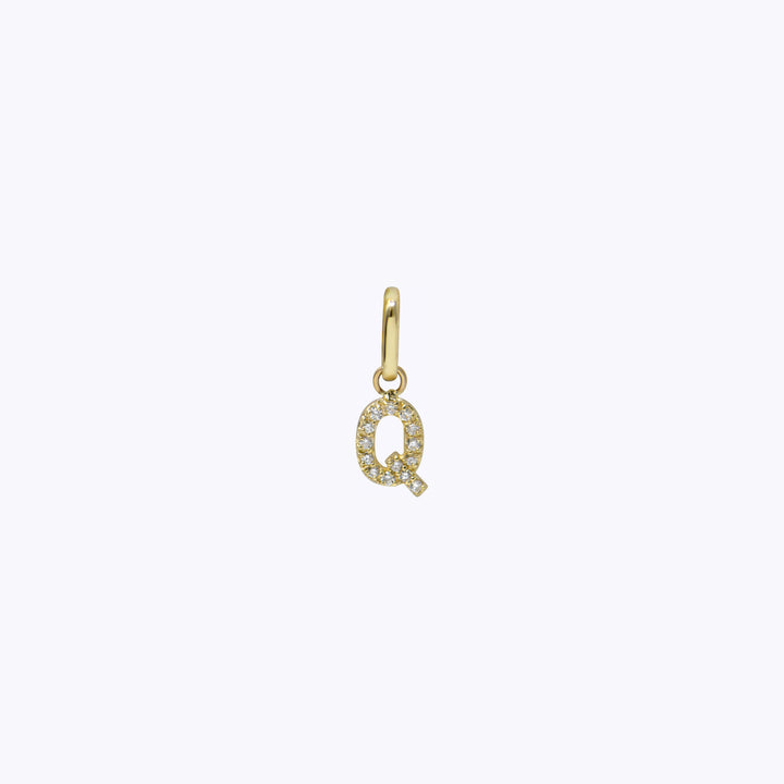 Love Letter Pavé Initial Charm