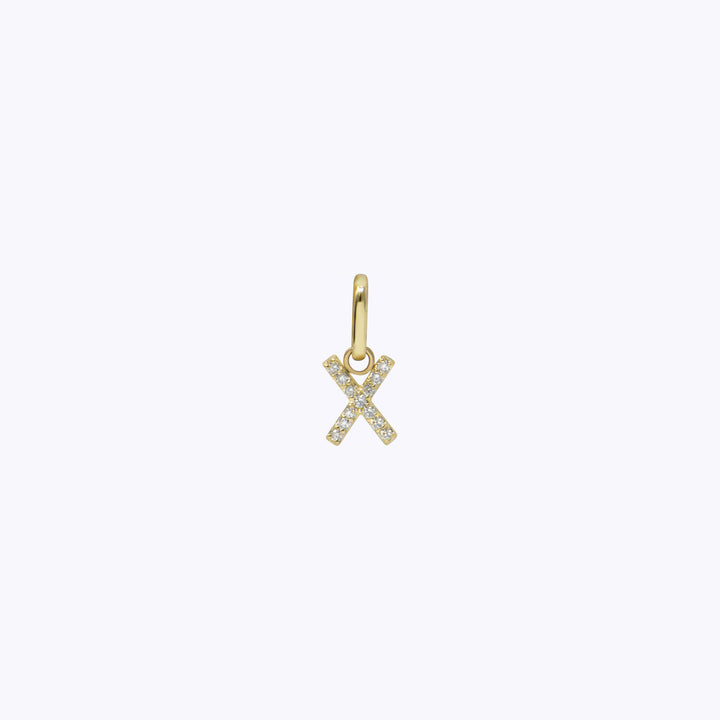 Love Letter Pavé Initial Charm