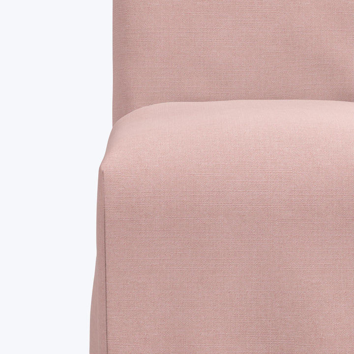 Linen Slipcover Dining Chair Linen Blush