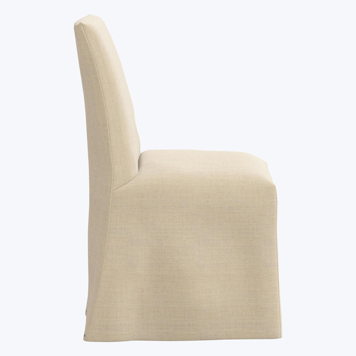 Linen Slipcover Dining Chair Linen Natural