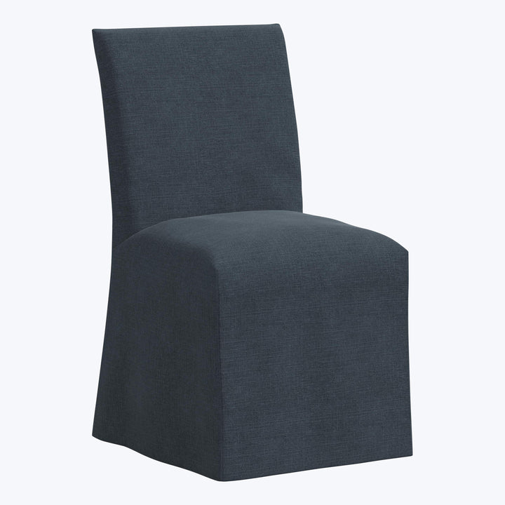 Linen Slipcover Dining Chair Linen Navy