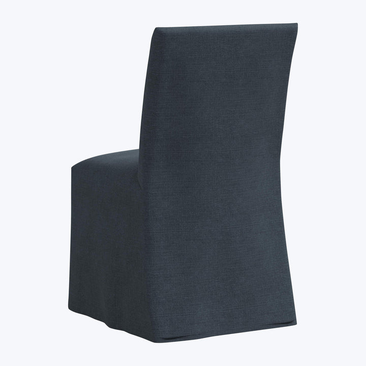 Linen Slipcover Dining Chair Linen Navy