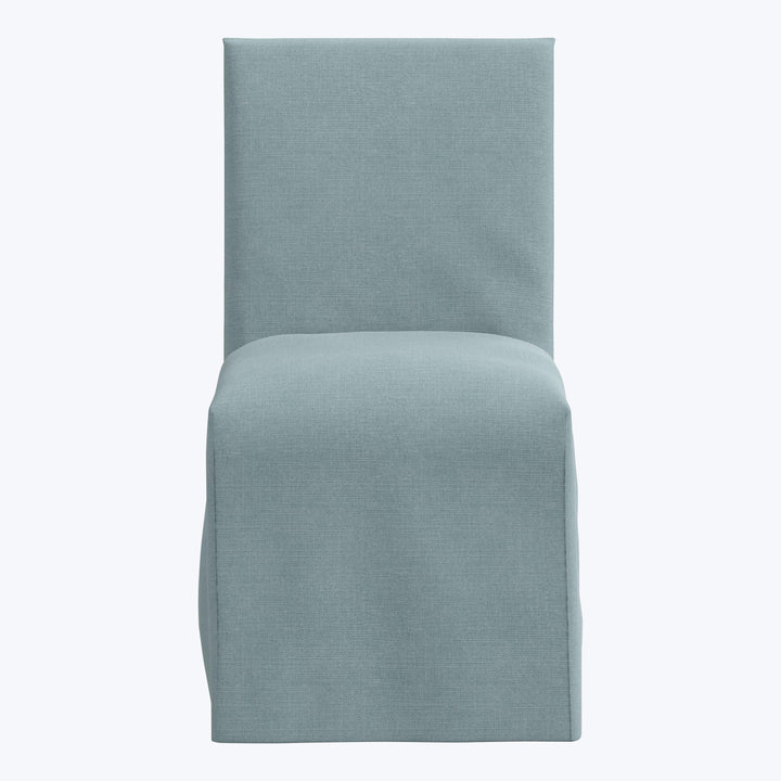 Linen Slipcover Dining Chair Linen Seaglass