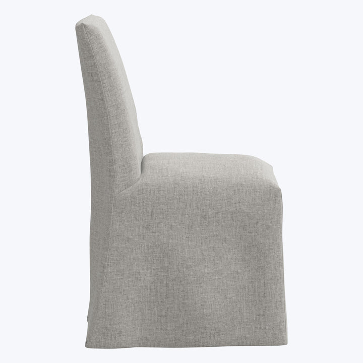 Linen Slipcover Dining Chair Zuma Linen Feather