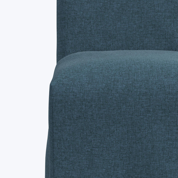 Linen Slipcover Dining Chair Zuma Linen Navy