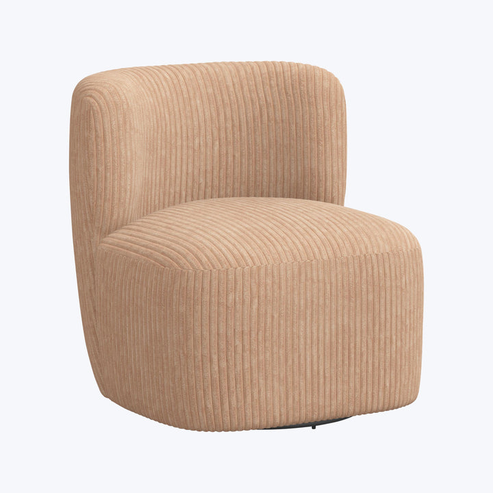Nia Swivel Chair Corded Blush