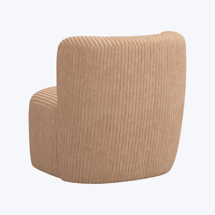 Nia Swivel Chair Corded Blush