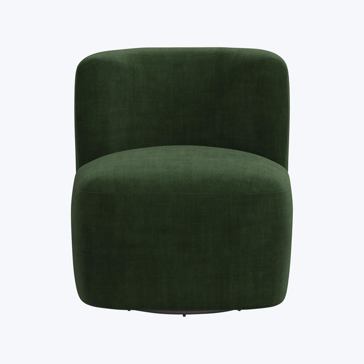 Nia Swivel Chair Antique Velvet Forest