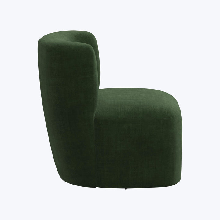 Nia Swivel Chair Antique Velvet Forest