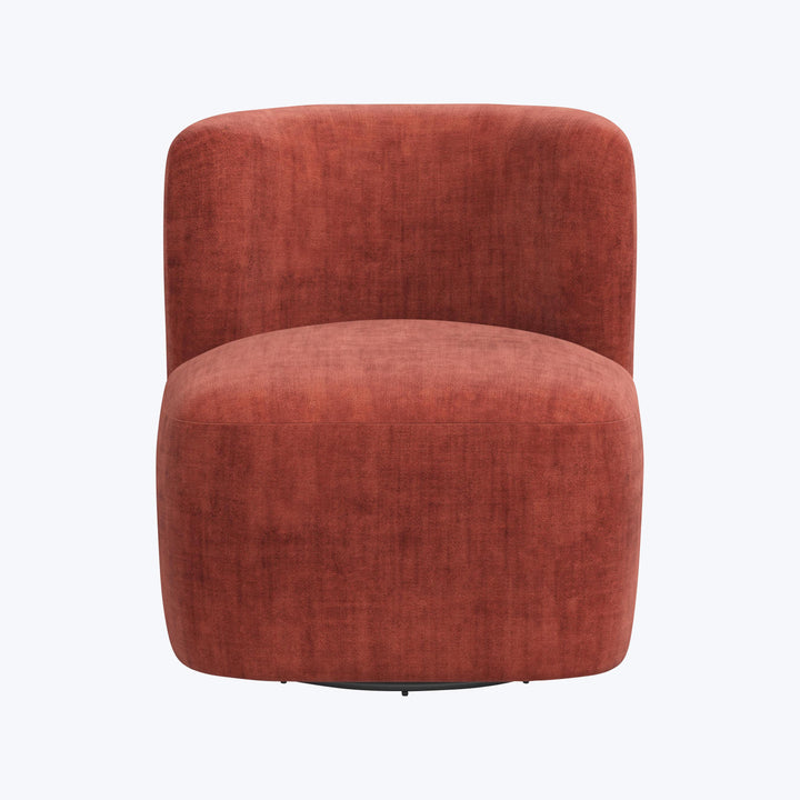 Nia Swivel Chair Antique Velvet Paprika
