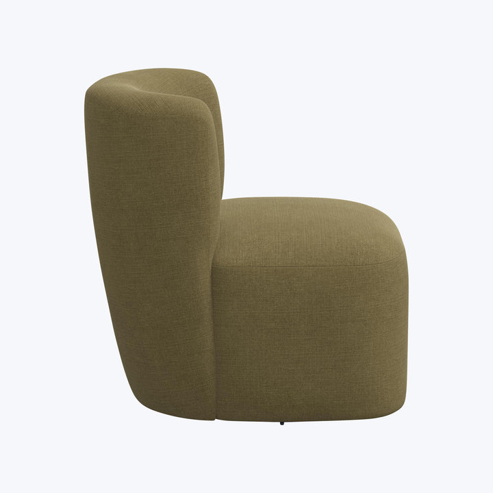 Nia Swivel Chair Linen Olive
