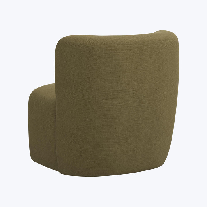 Nia Swivel Chair Linen Olive