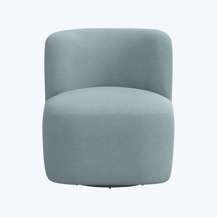 Nia Swivel Chair Linen Seaglass