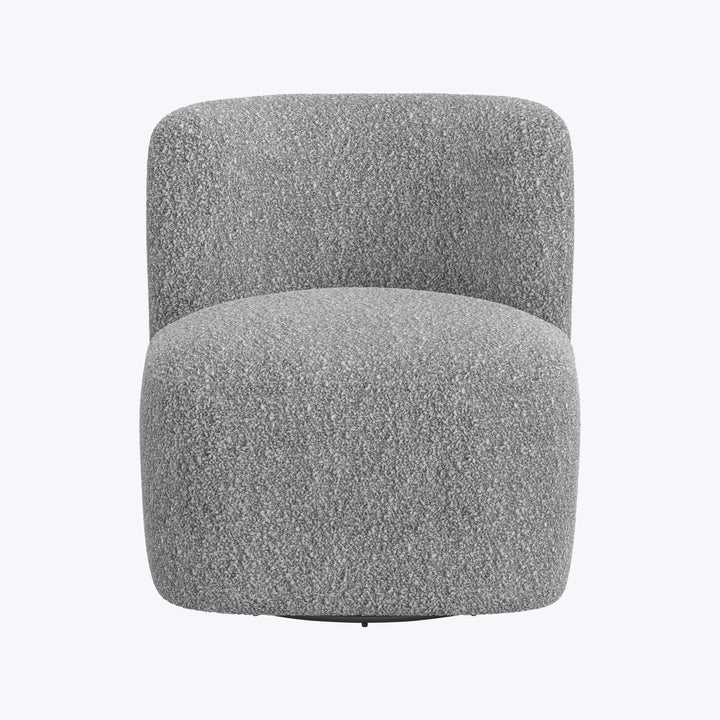 Nia Swivel Chair Boucle Grey
