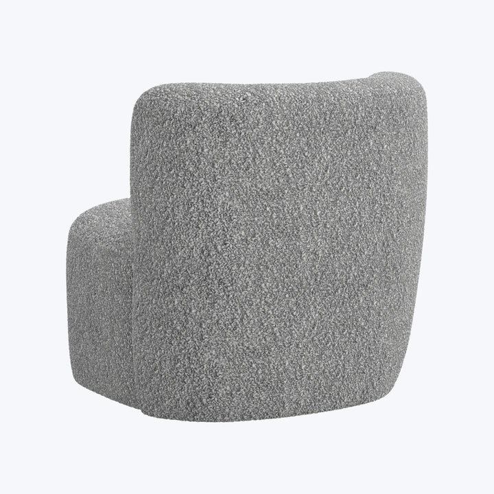Nia Swivel Chair Boucle Grey
