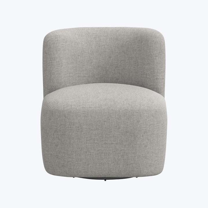 Nia Swivel Chair Zuma Linen Feather