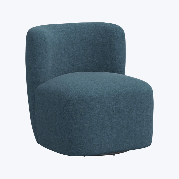 Nia Swivel Chair Zuma Linen Navy