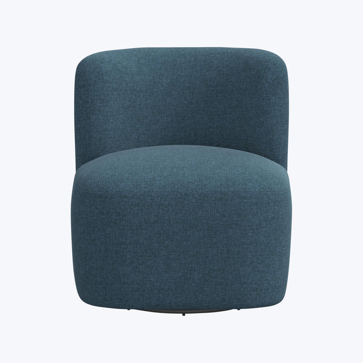Nia Swivel Chair Zuma Linen Navy