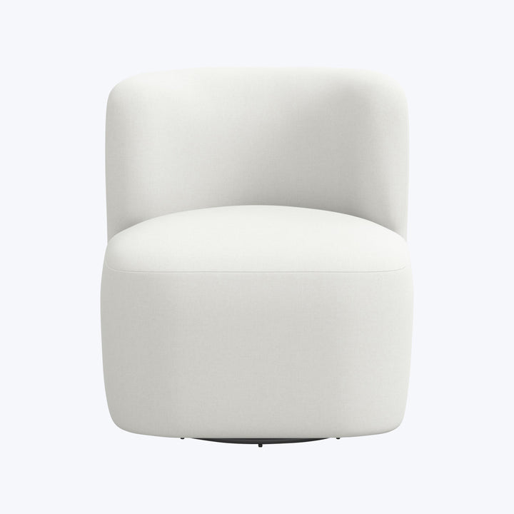 Nia Swivel Chair Zuma Linen White