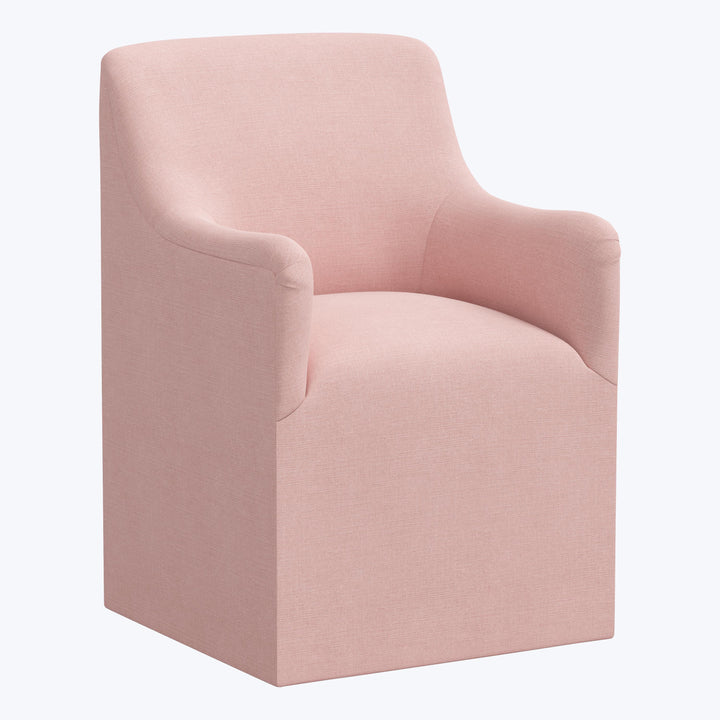 Priya Dining Chair Linen Blush