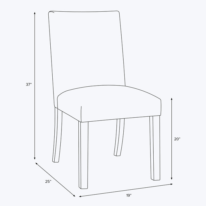 Kristy Dining Chair Zuma Linen White