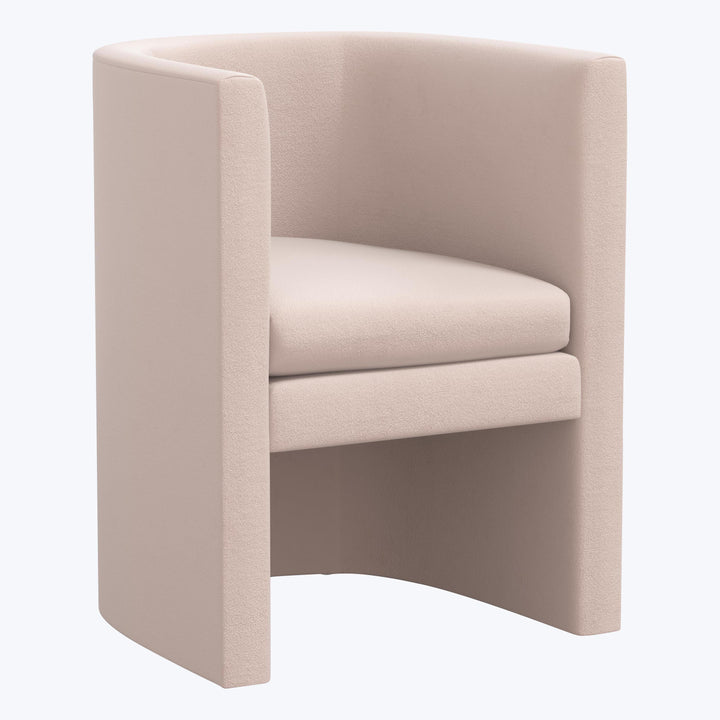 Sloane Dining Chair Velvet Blush