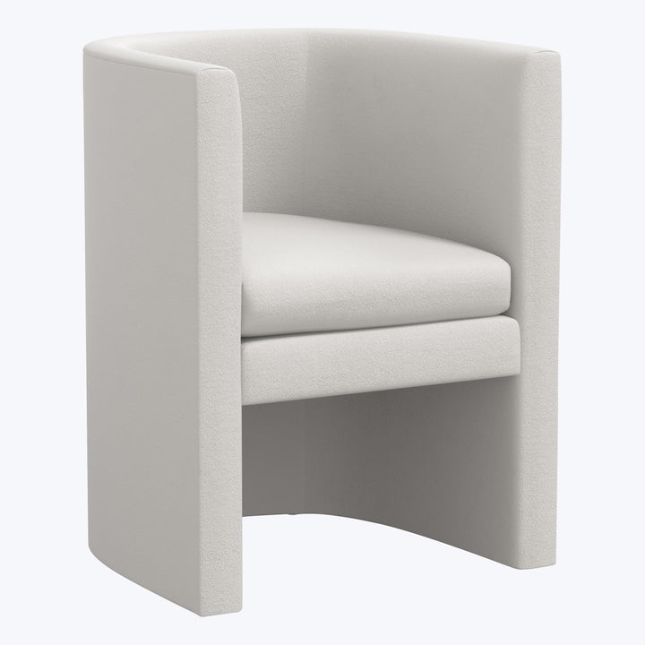 Sloane Dining Chair Velvet Light Grey