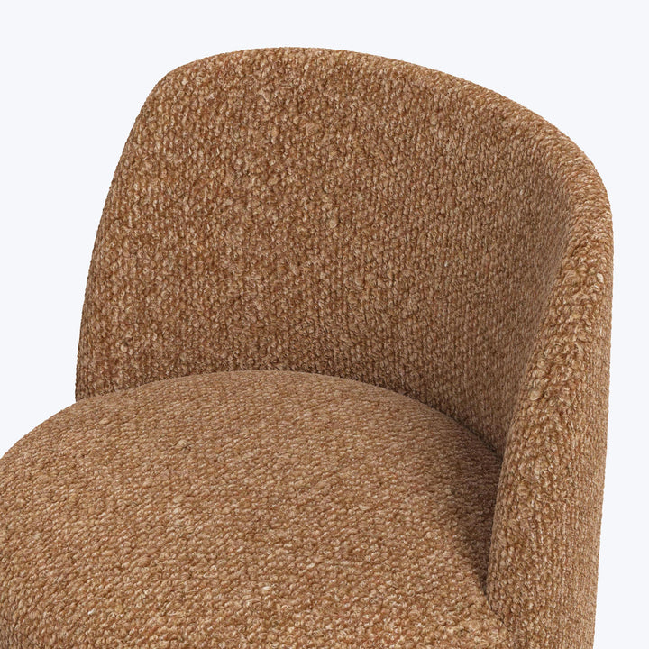 Jessa Swivel Dining Chair Woolen Pecan