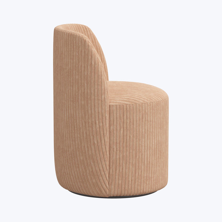 Jessa Swivel Dining Chair Corded Blush