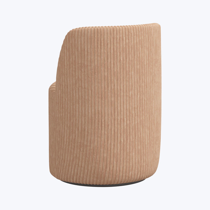 Jessa Swivel Dining Chair Corded Blush