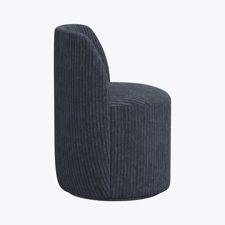 Jessa Swivel Dining Chair Corded Navy