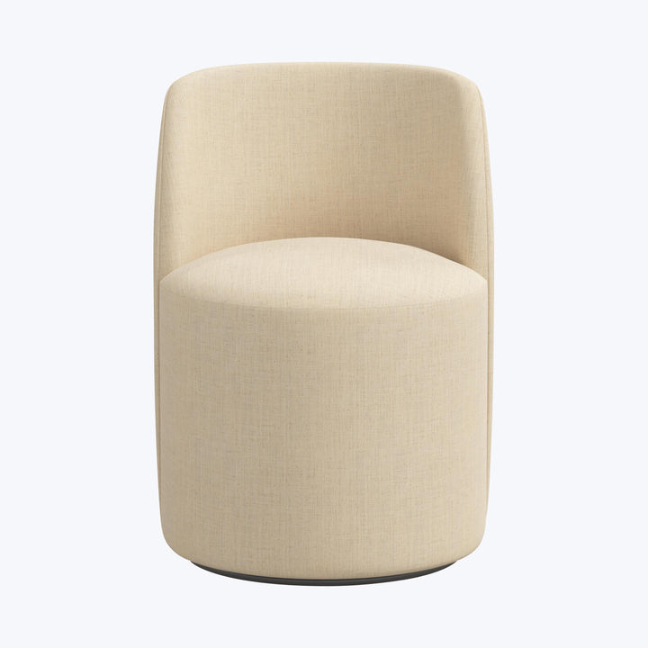 Jessa Swivel Dining Chair Linen Natural