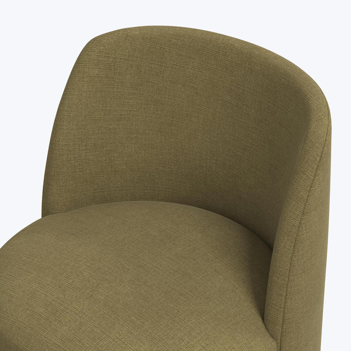 Jessa Swivel Dining Chair Linen Olive