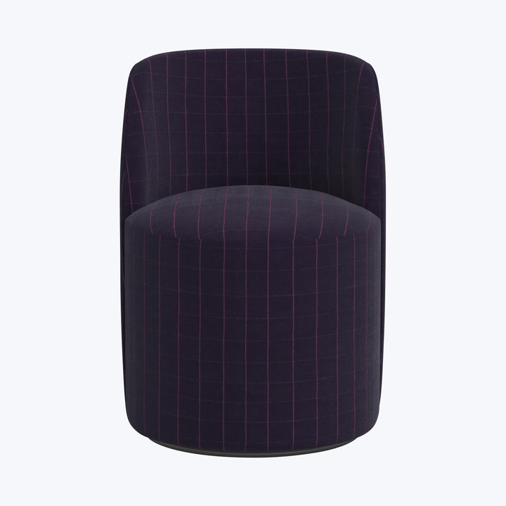 Jessa Swivel Dining Chair Checker Night