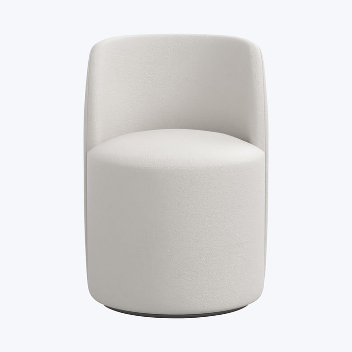 Jessa Swivel Dining Chair Velvet Light Grey