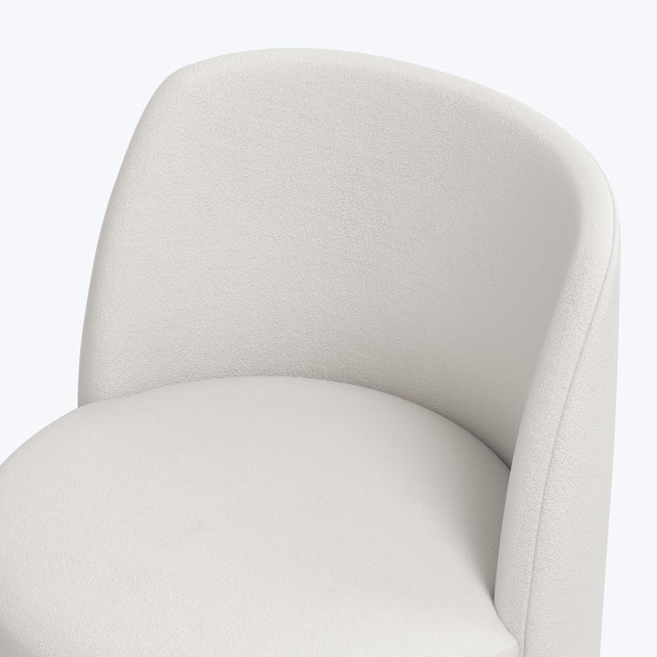 Jessa Swivel Dining Chair Velvet Light Grey