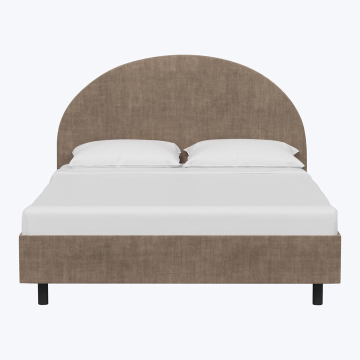 Solana Platform Bed Twin / Antique Velvet Dune