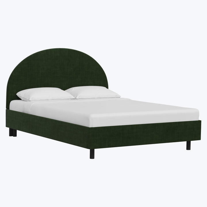 Solana Platform Bed Twin / Antique Velvet Forest