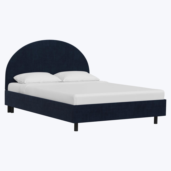 Solana Platform Bed Twin / Antique Velvet Midnight