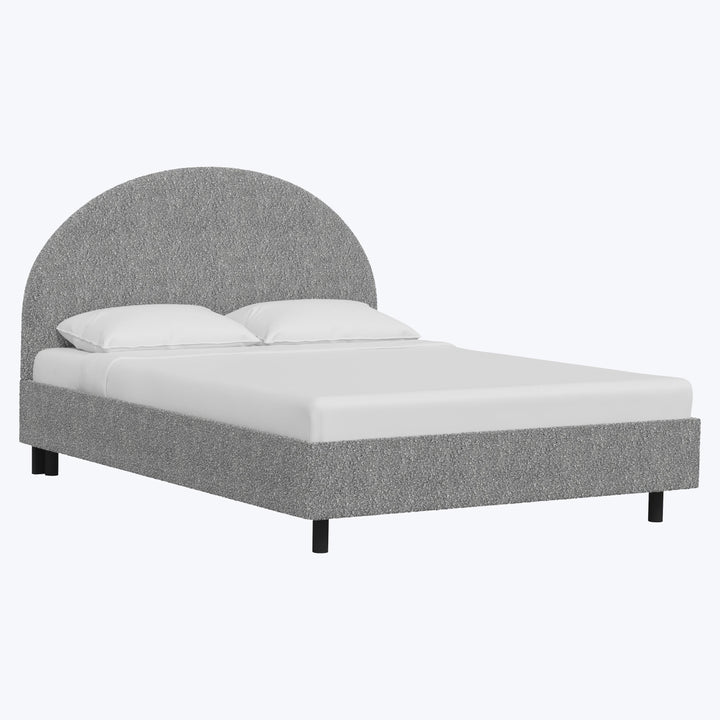 Solana Platform Bed Twin / Boucle Grey