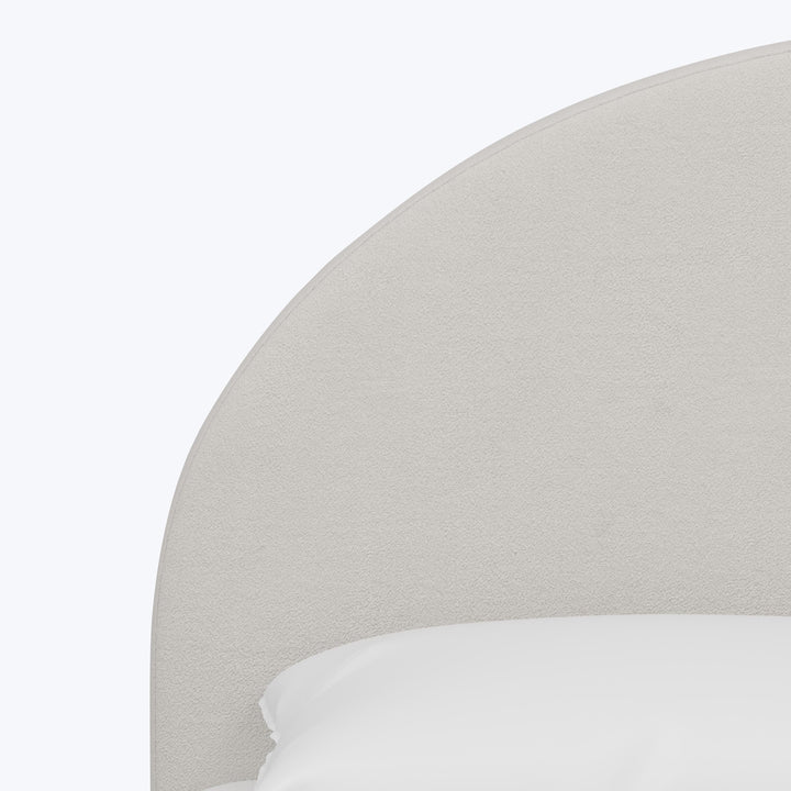 Solana Platform Bed Twin / Velvet Light Grey