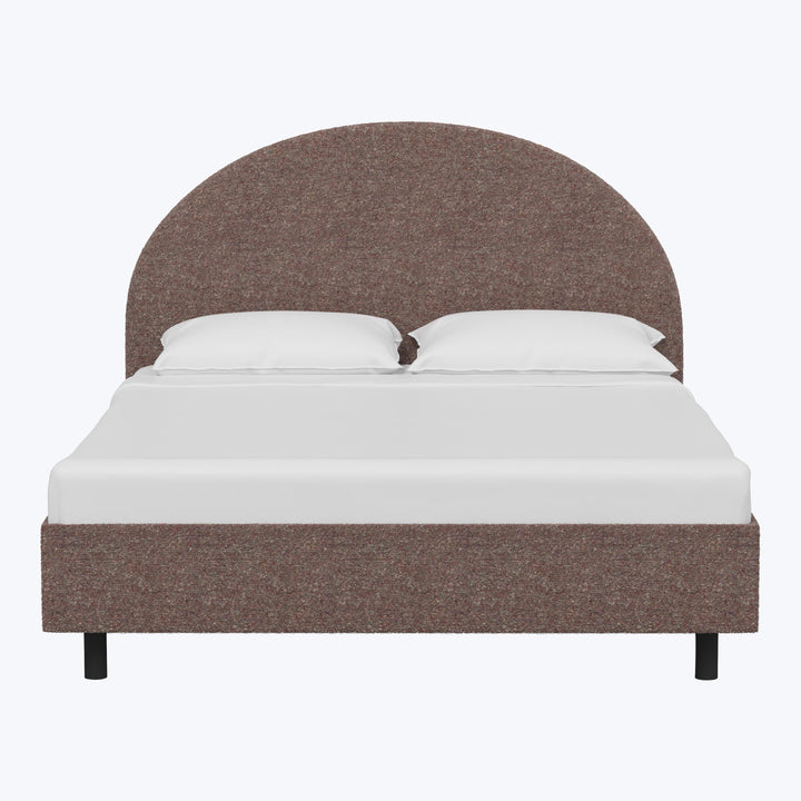 Solana Platform Bed Twin / Boucle Merlot