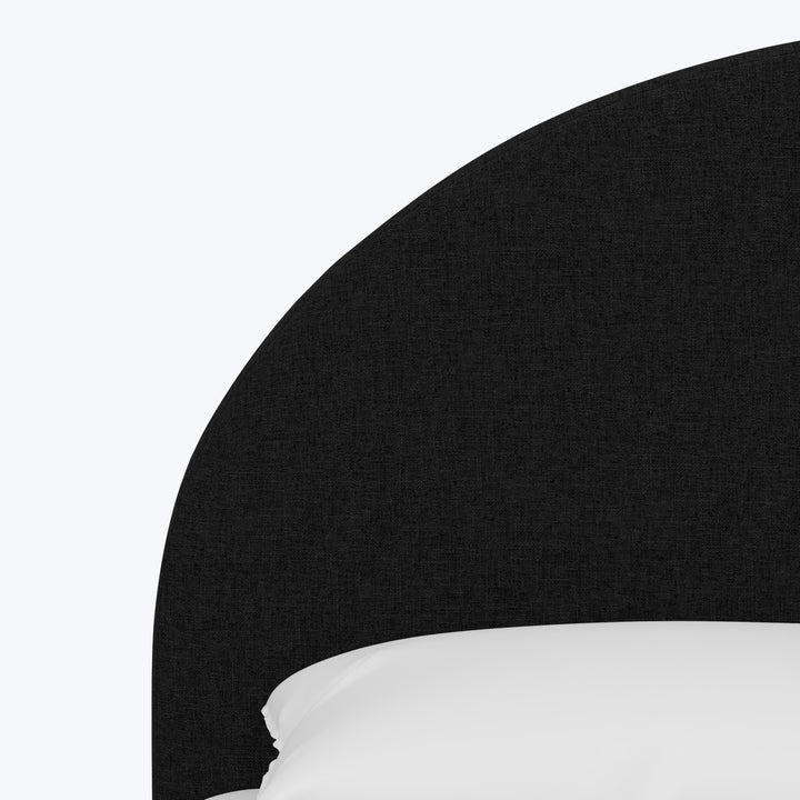 Solana Platform Bed Twin / Zuma Linen Black