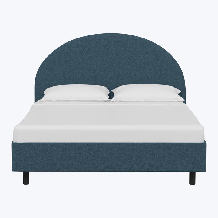 Solana Platform Bed Twin / Zuma Linen Navy
