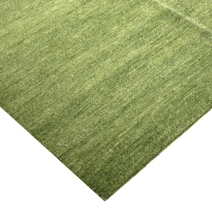 Solid Tibetan Wool Rug - 6' x 9' Green
