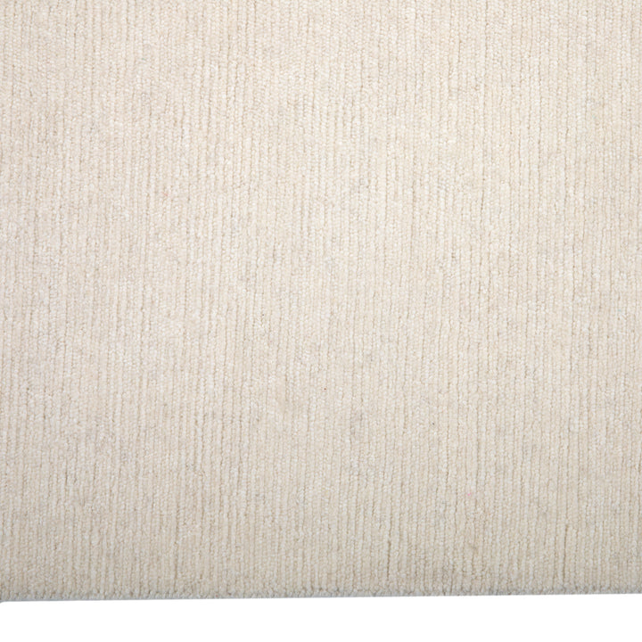 Solid Tibetan Wool Rug - 6' x 9' White