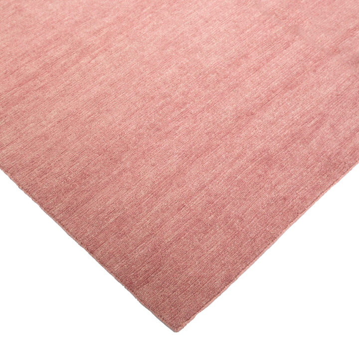 Solid Tibetan Wool Rug - 6' x 9' Pink