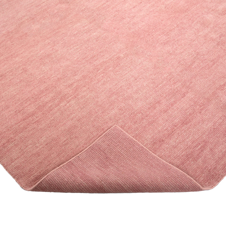 Solid Tibetan Wool Rug - 6' x 9' Pink