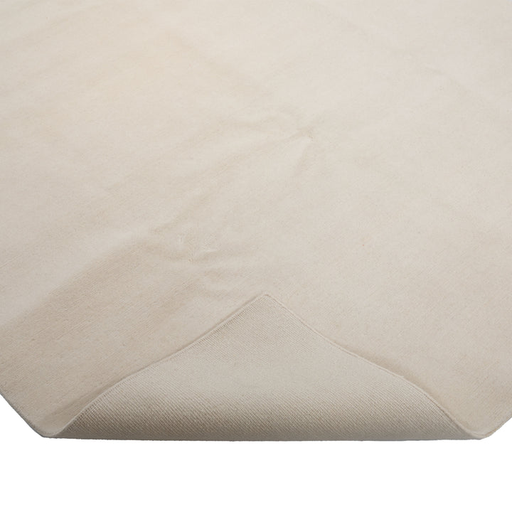 Solid Tibetan Wool Rug Ivory / 6x9