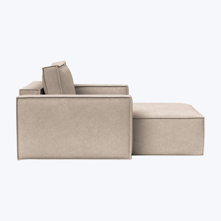 Sullivan Sleeper | Storage Lounger Adario Performance Fabric Taupe